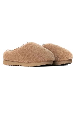 Chestnut brown Tasman Maxi Curly slippers UGG KIDS | 1158256KCHE